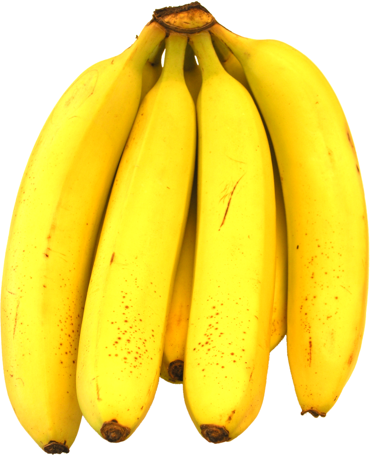Racimo de plátanos amarillos